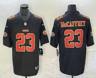 Men%27s San Francisco 49ers #23 Christian McCaffrey Black Red 2021 Vapor Untouchable Stitched Limited Jersey->san francisco 49ers->NFL Jersey